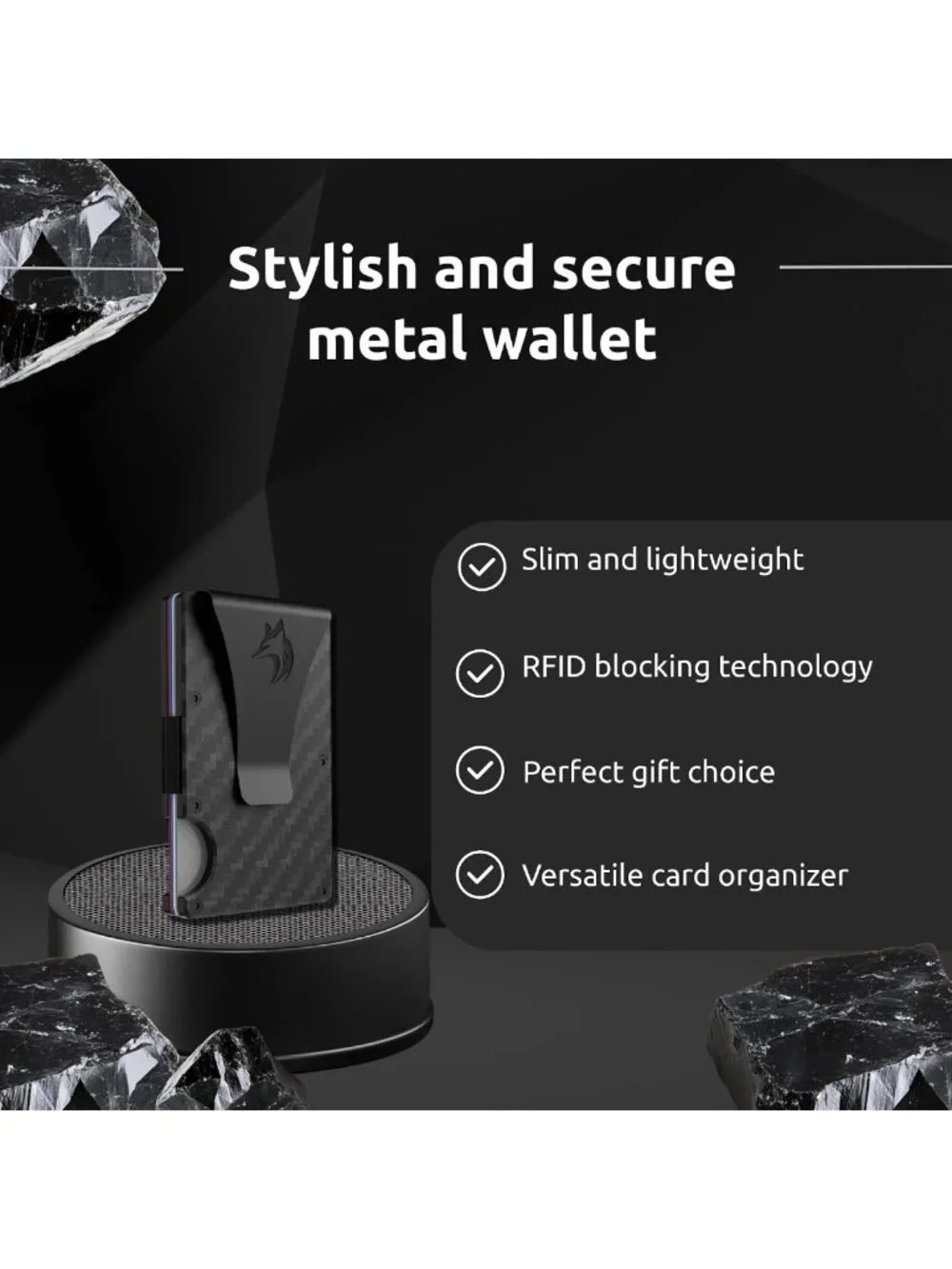 Slim RFID Blocking Wallet for Men - Lightweight, Durable, Compact Minimalist